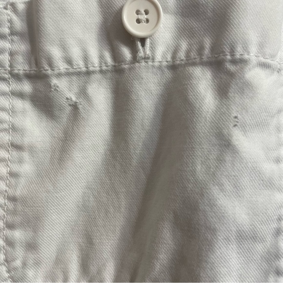 Talbots Women’s White Cropped Pull-On Pants 12P Summer Vacation Resort - Picture 8 of 8